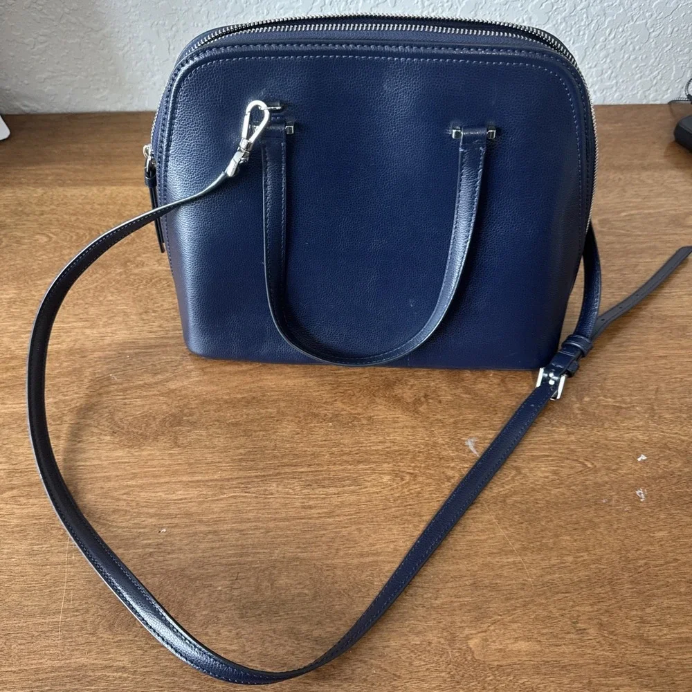 Kate Spade Patterson Drive medium dome satchel Royal Blue W Silver Hardware